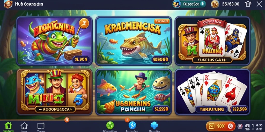 Layar utama dengan menu yang mudah dinavigasi.