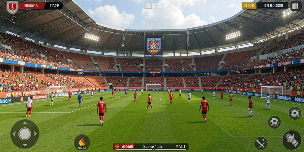Screenshot gameplay menampilkan aksi pertempuran yang mendebarkan.